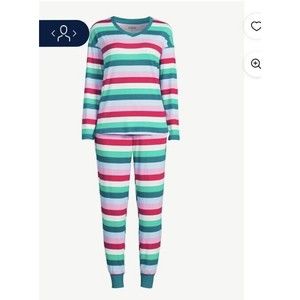 Joyspun Women's Long Sleeve Sleep Top and Jogger Pajama Lounge Set Size XL NWT